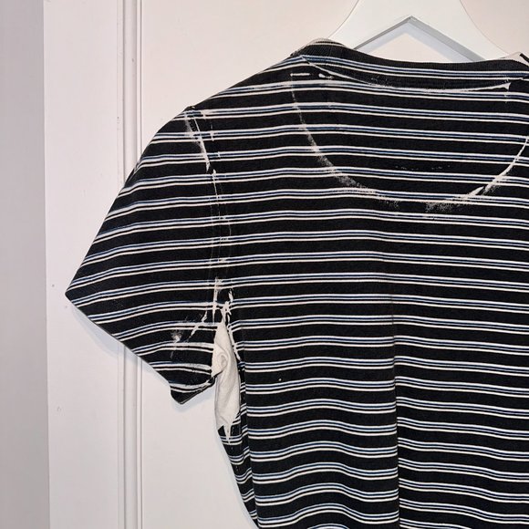 T by Alexander Wang Striped Cinch-Front Tee - Picture 5 of 8